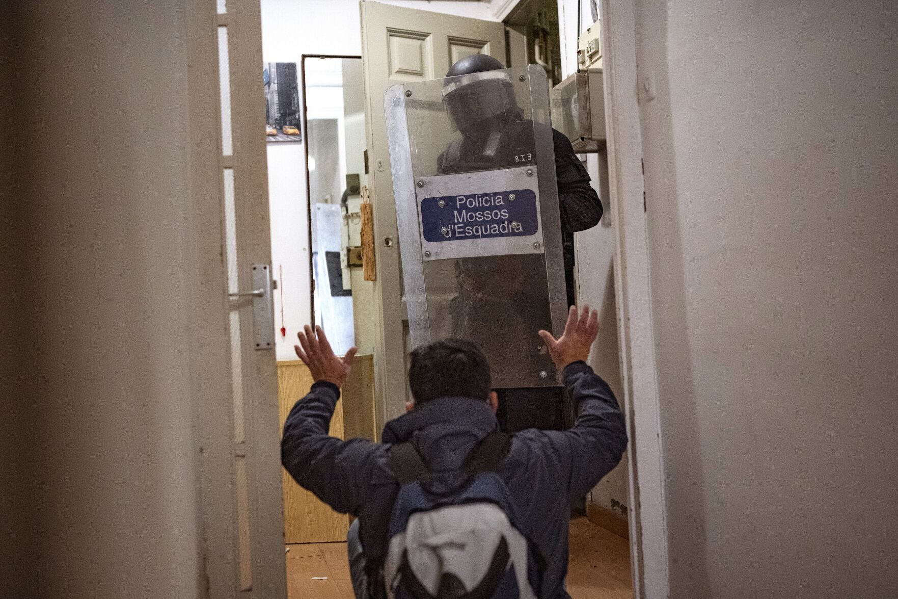 APTOPIX Spain Eviction